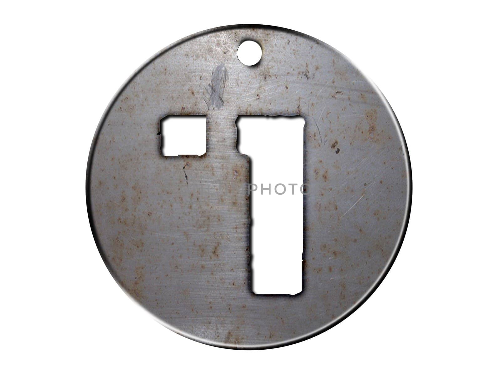 3d metal disc seven number