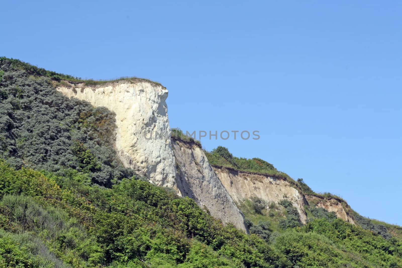 cliffs on beach at cromer england