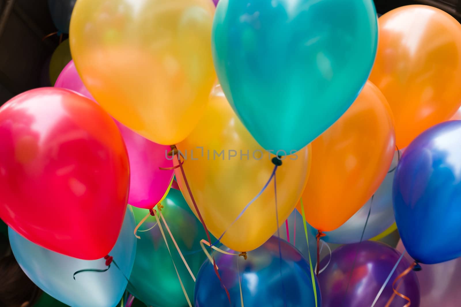 Blur Colorful Big Balloon For Web Page Background