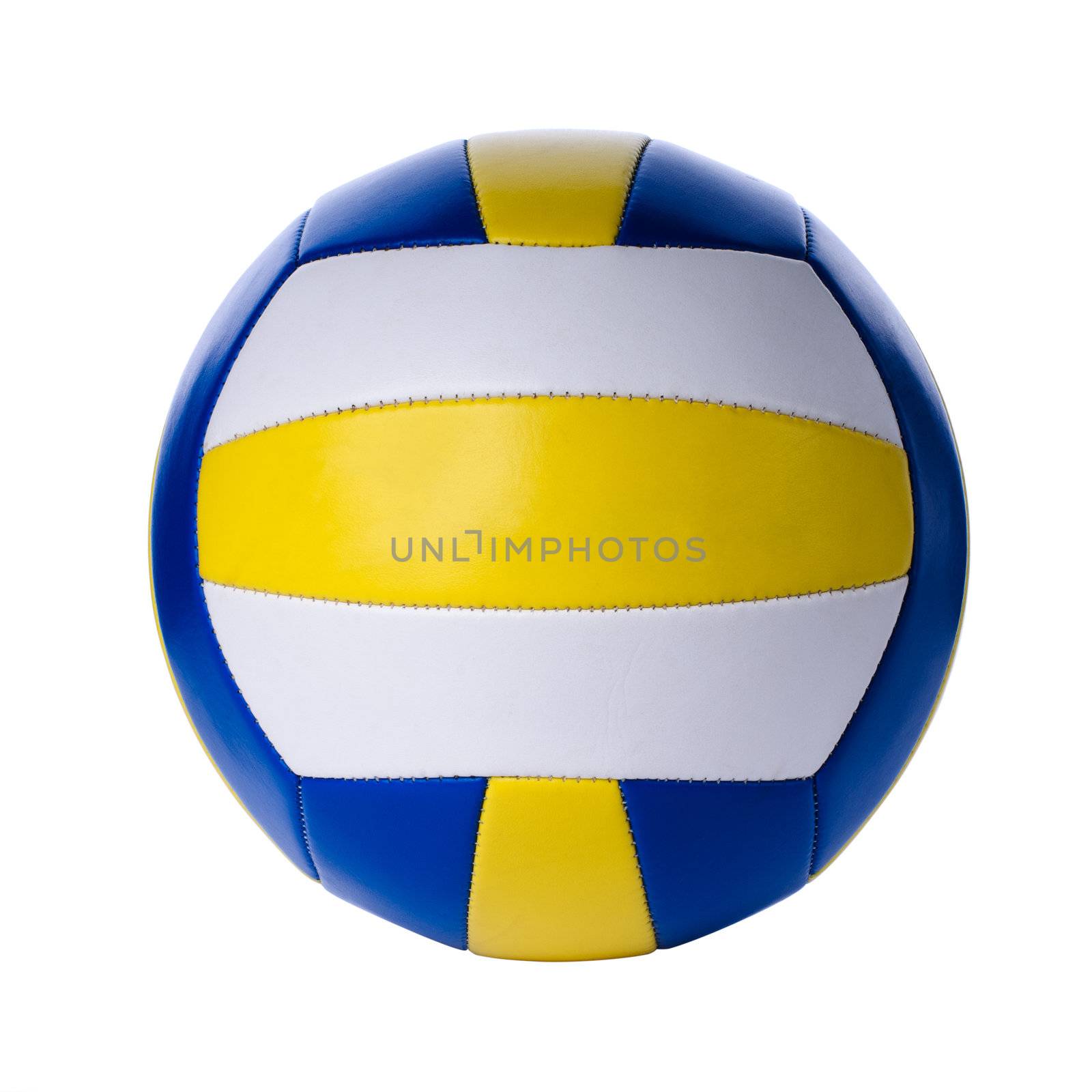 Volleyball ball isolated on white background. Closeup