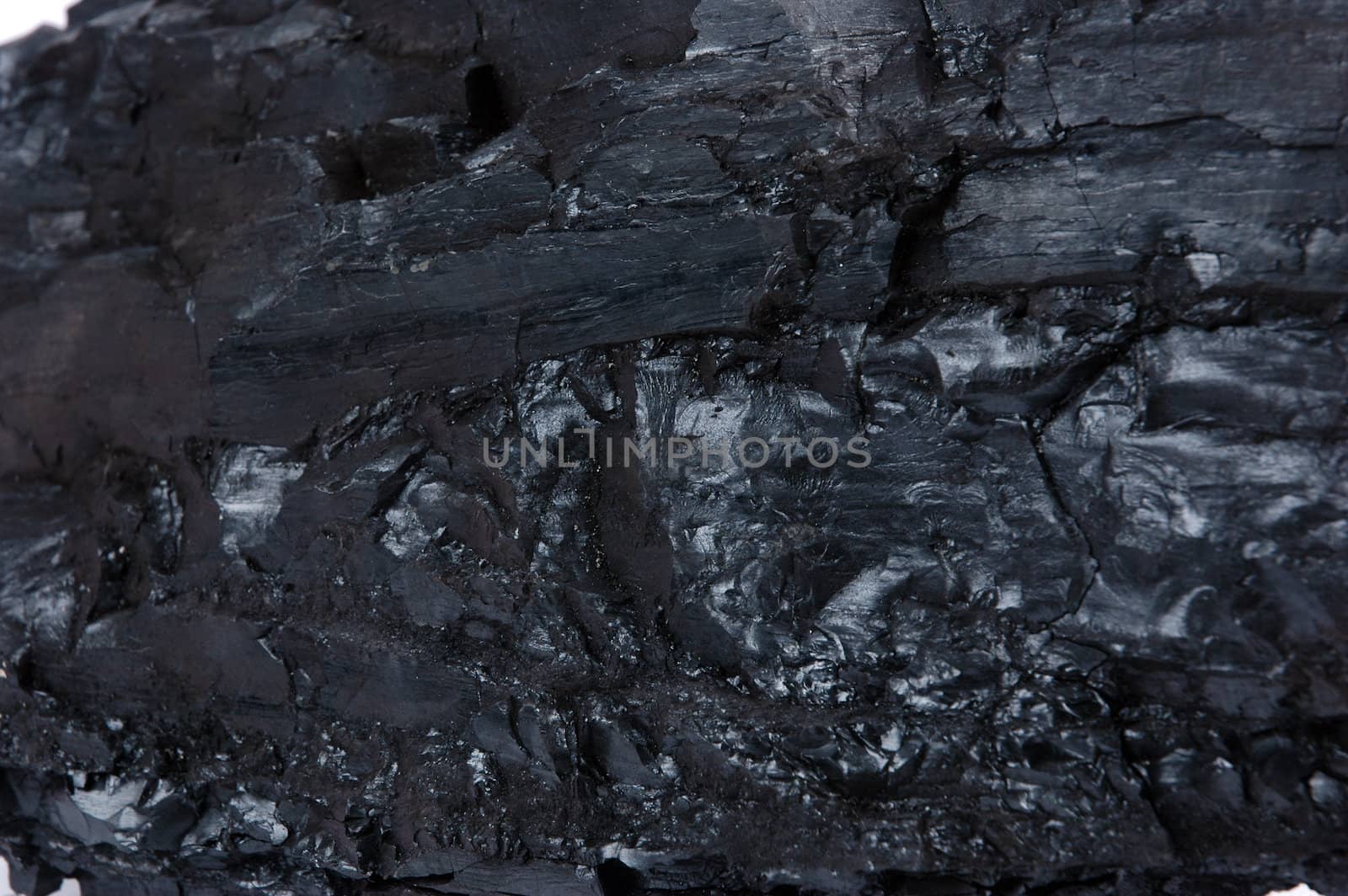 detailed texture of the coal