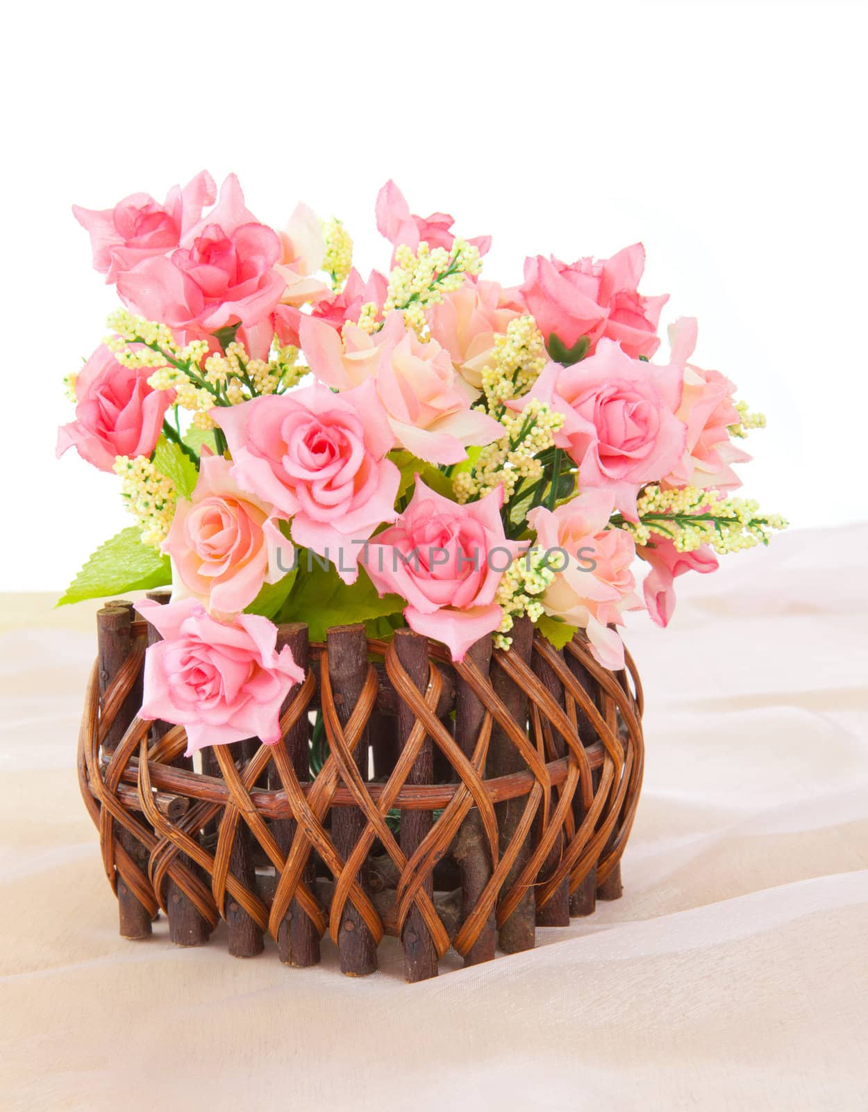Basket roses by witthaya
