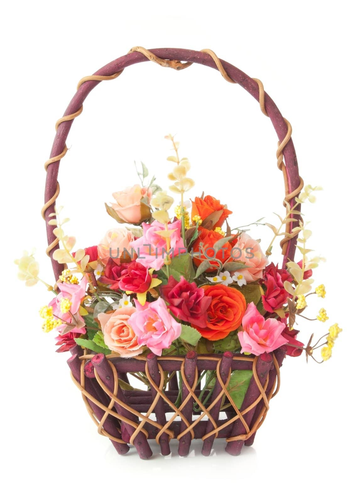 Basket roses by witthaya