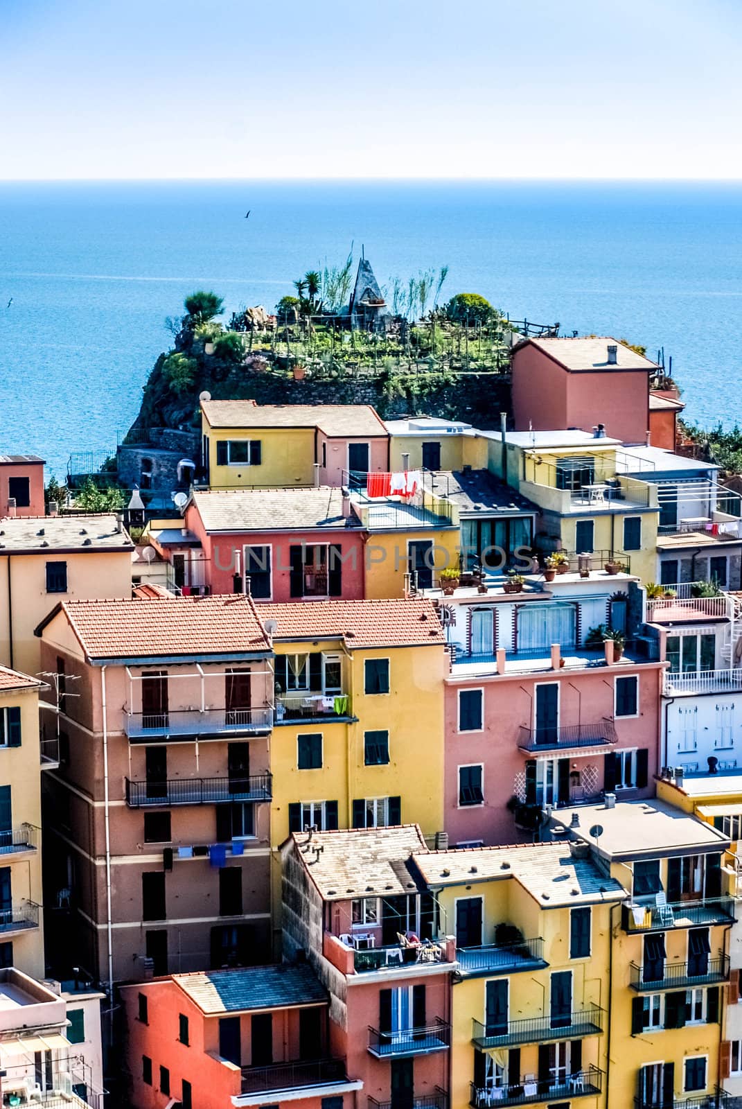 Upper part of the village of Manarola