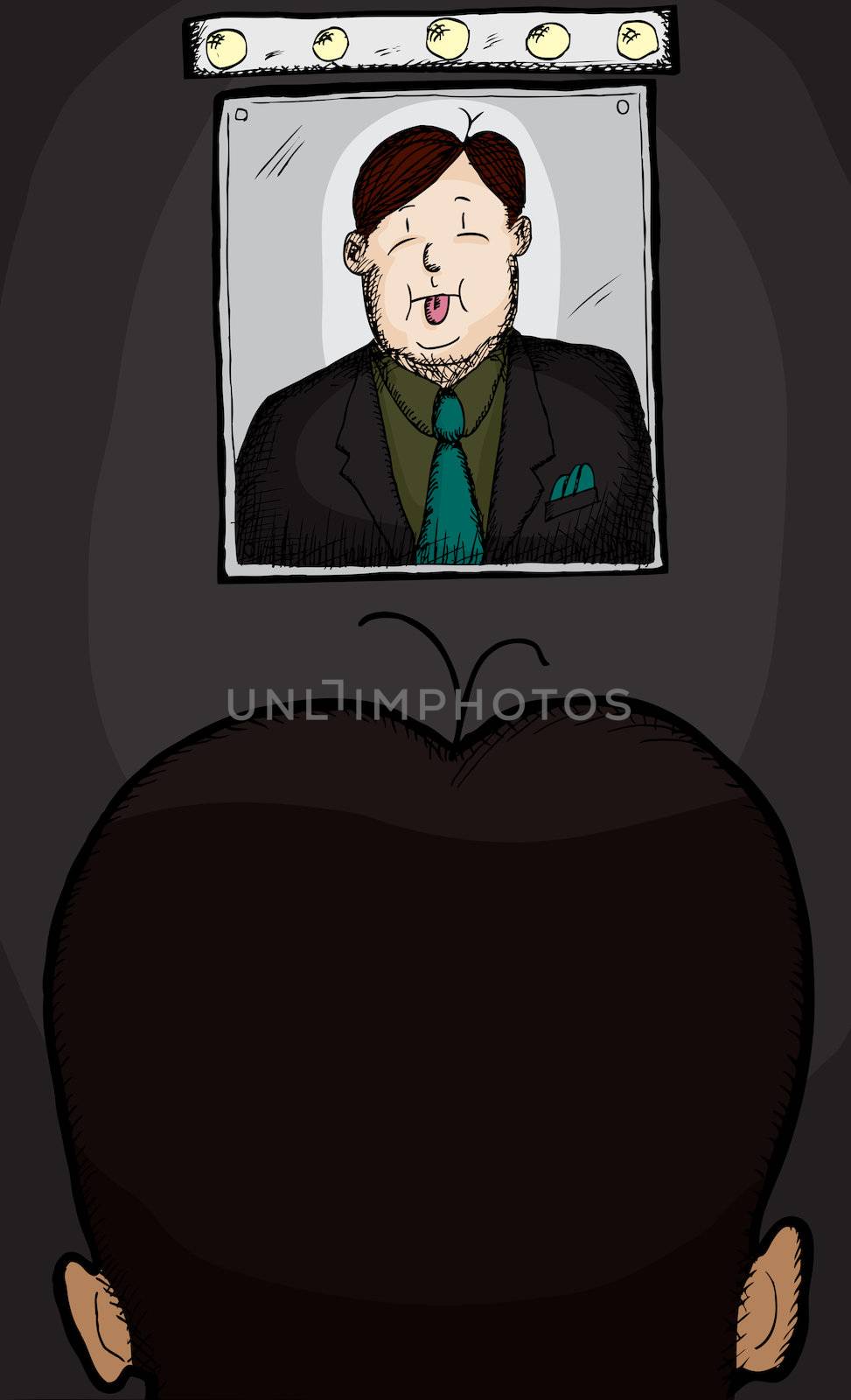 Businessman With Hair Problem by TheBlackRhino