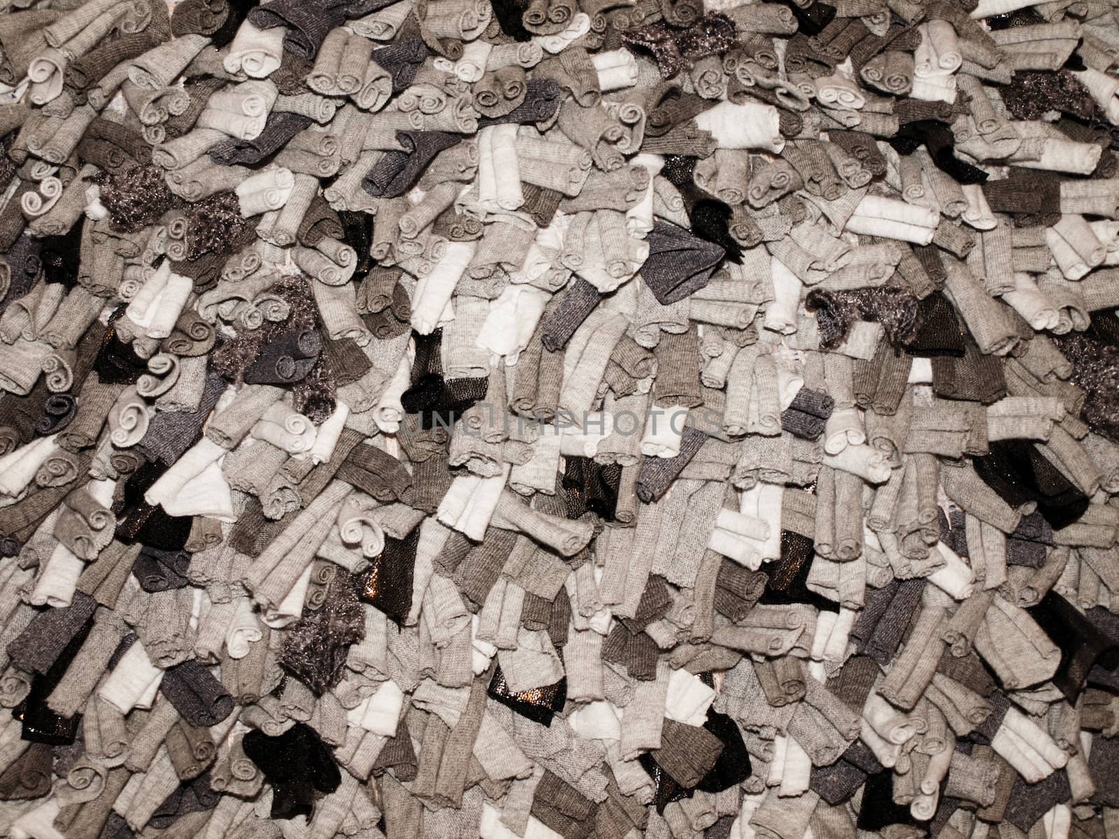 abstract textile fabric pieces background