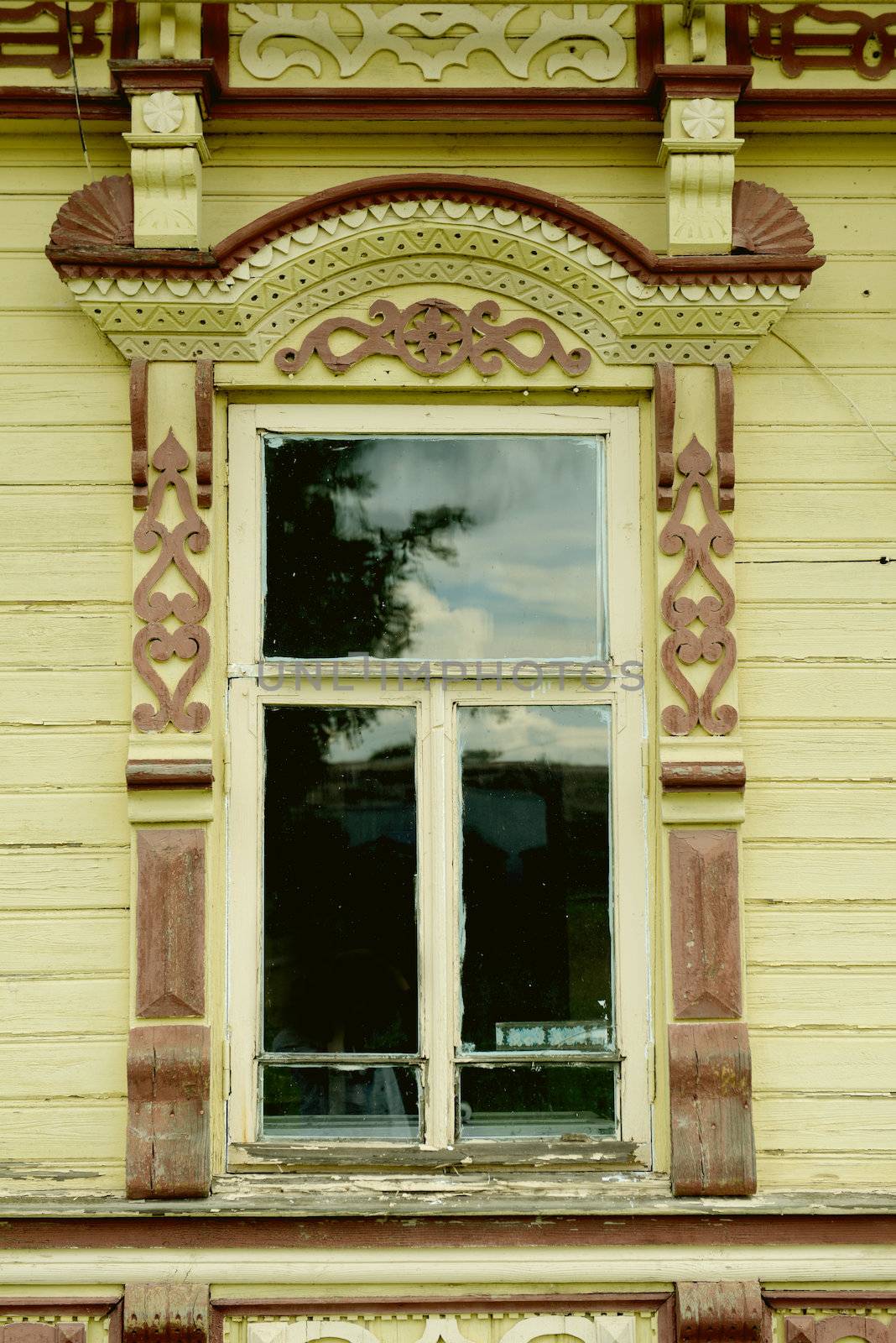 Russian window carved platband by Alenmax