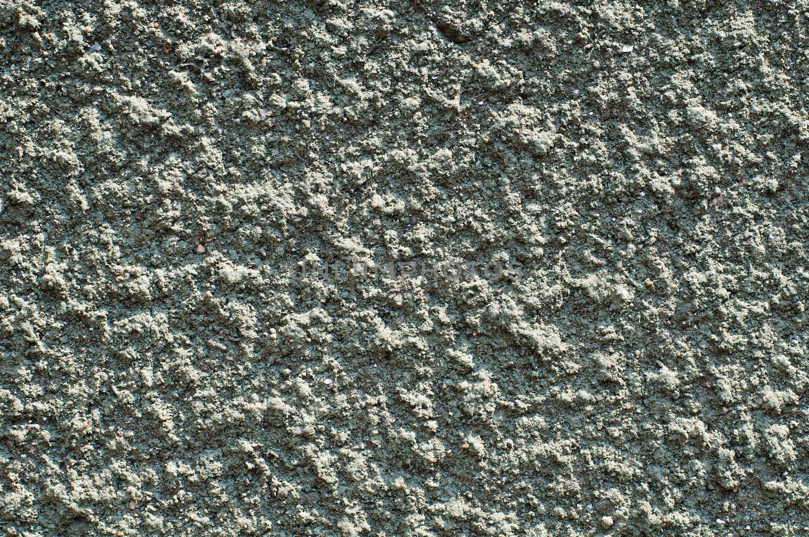 Close up of plaster texture on the wall