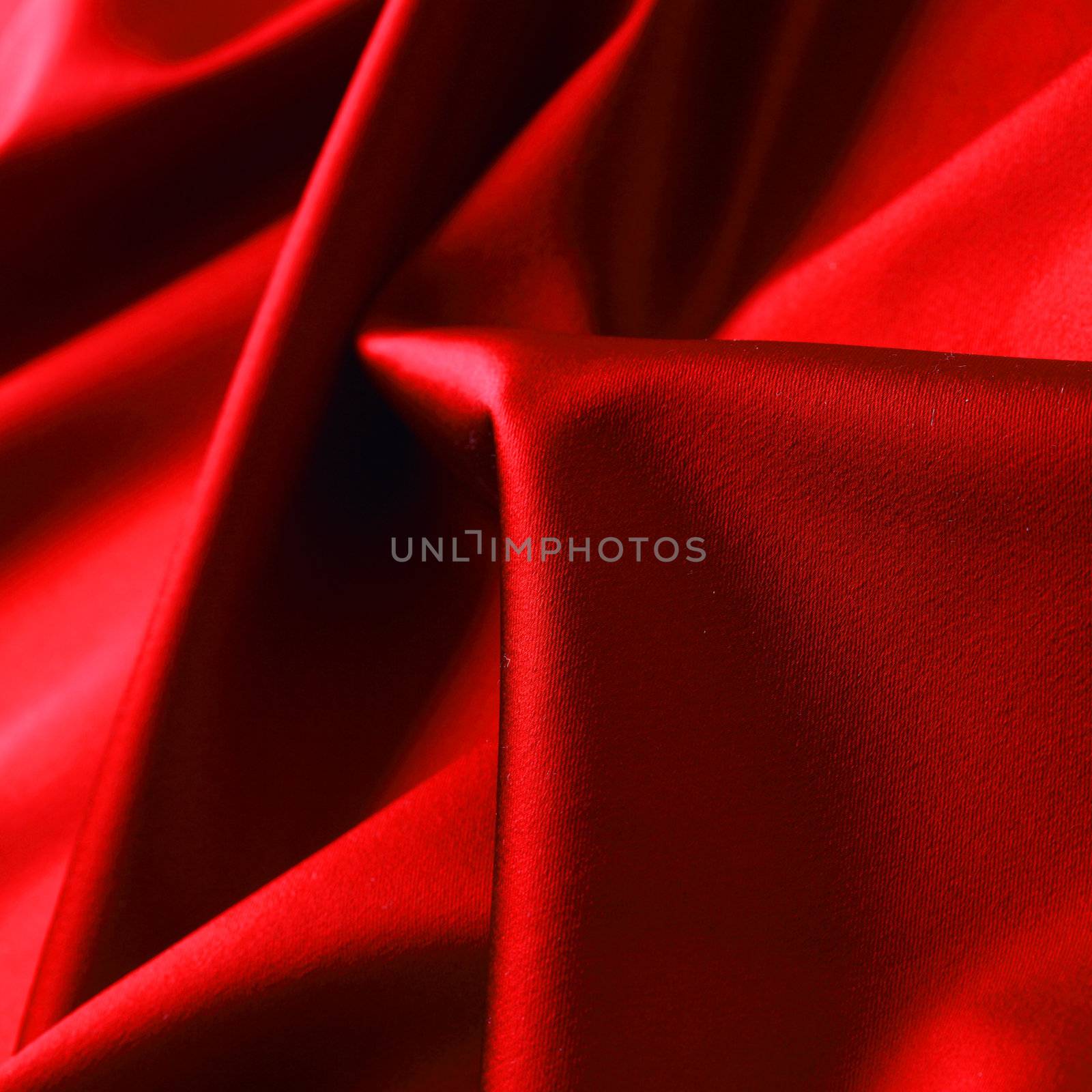 red satin background close up