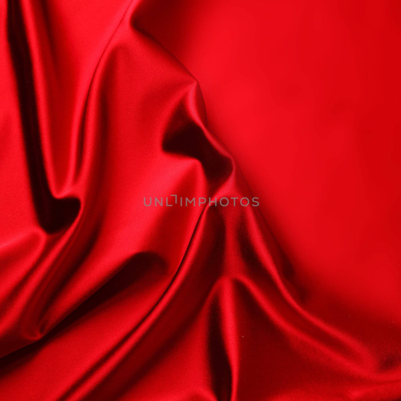 red satin background close up