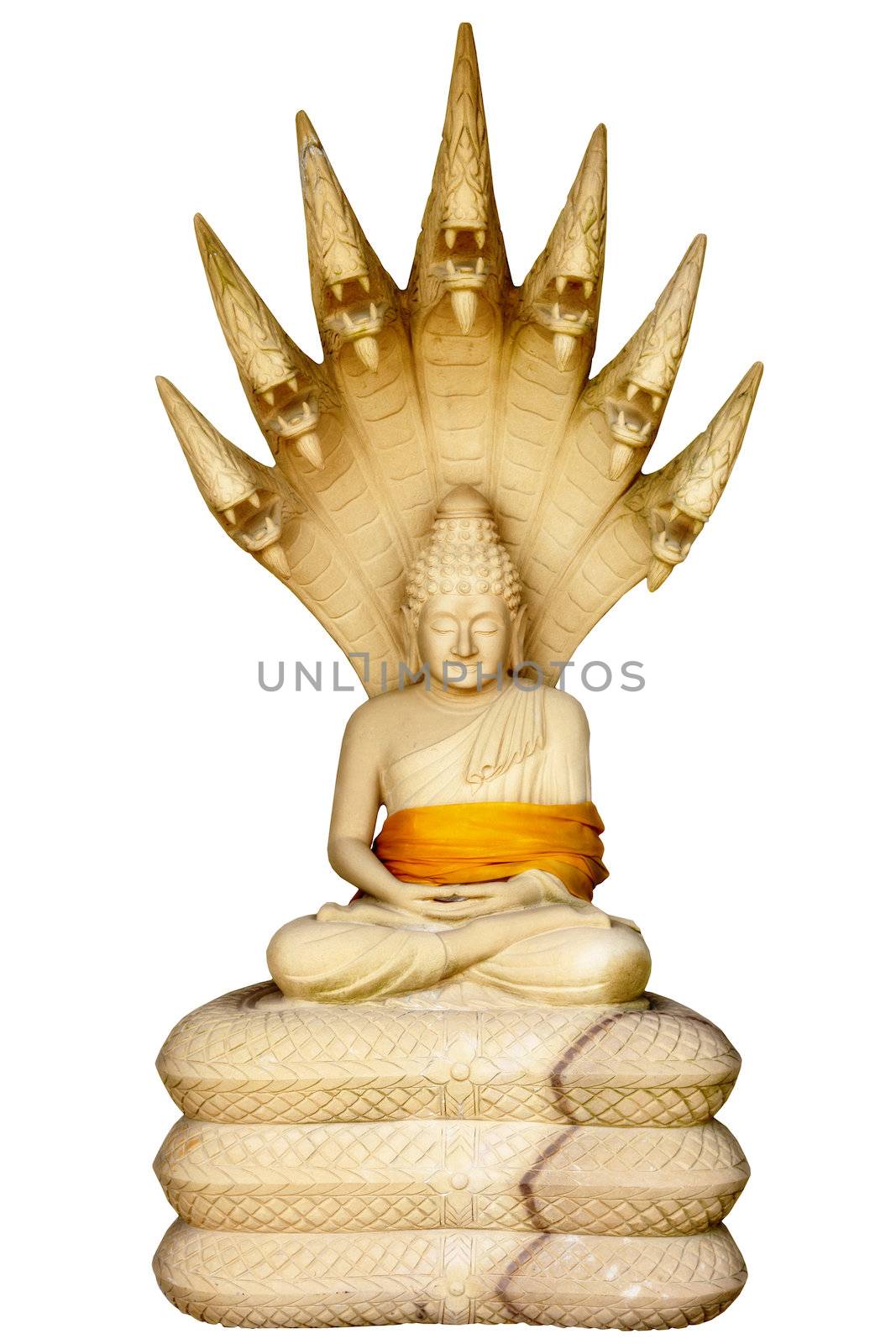 Muchalinda - stone sculpture of the Buddhist religious