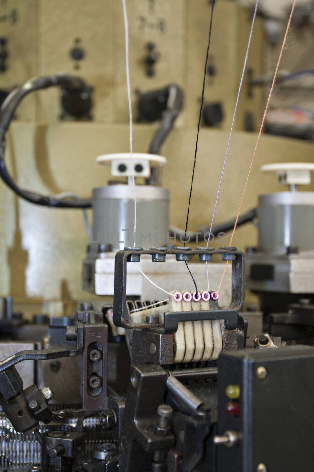 cotton yarn in a textile mill by PauloResende