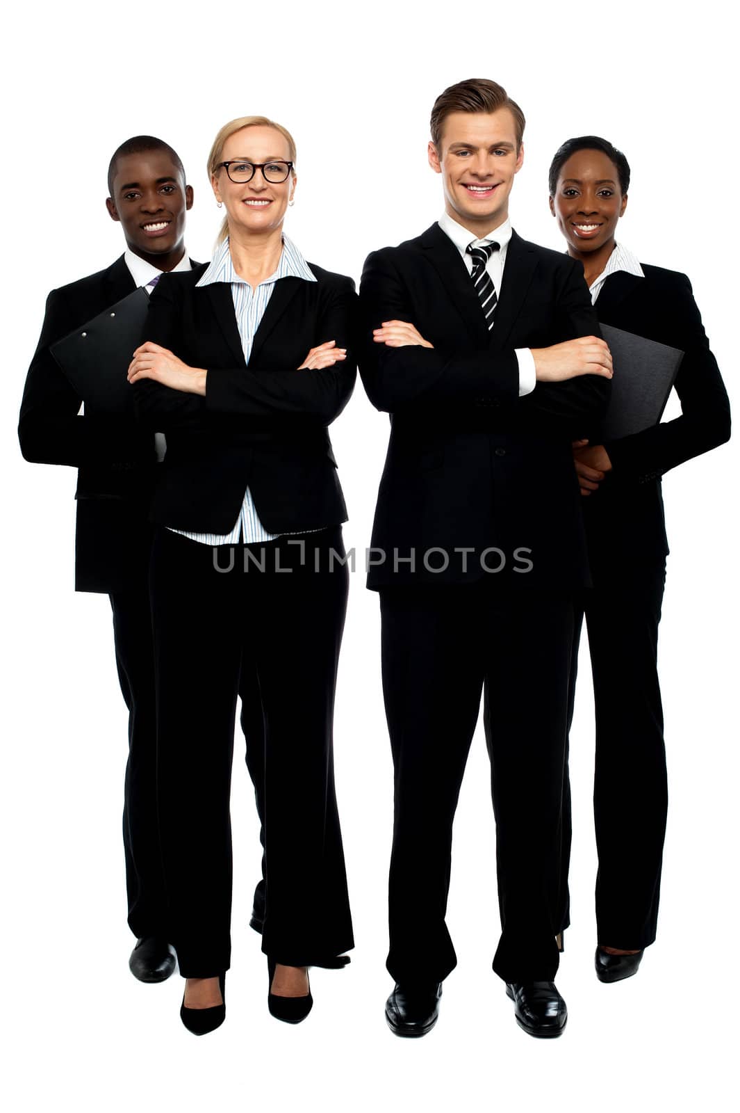 Full length shot of business team by stockyimages