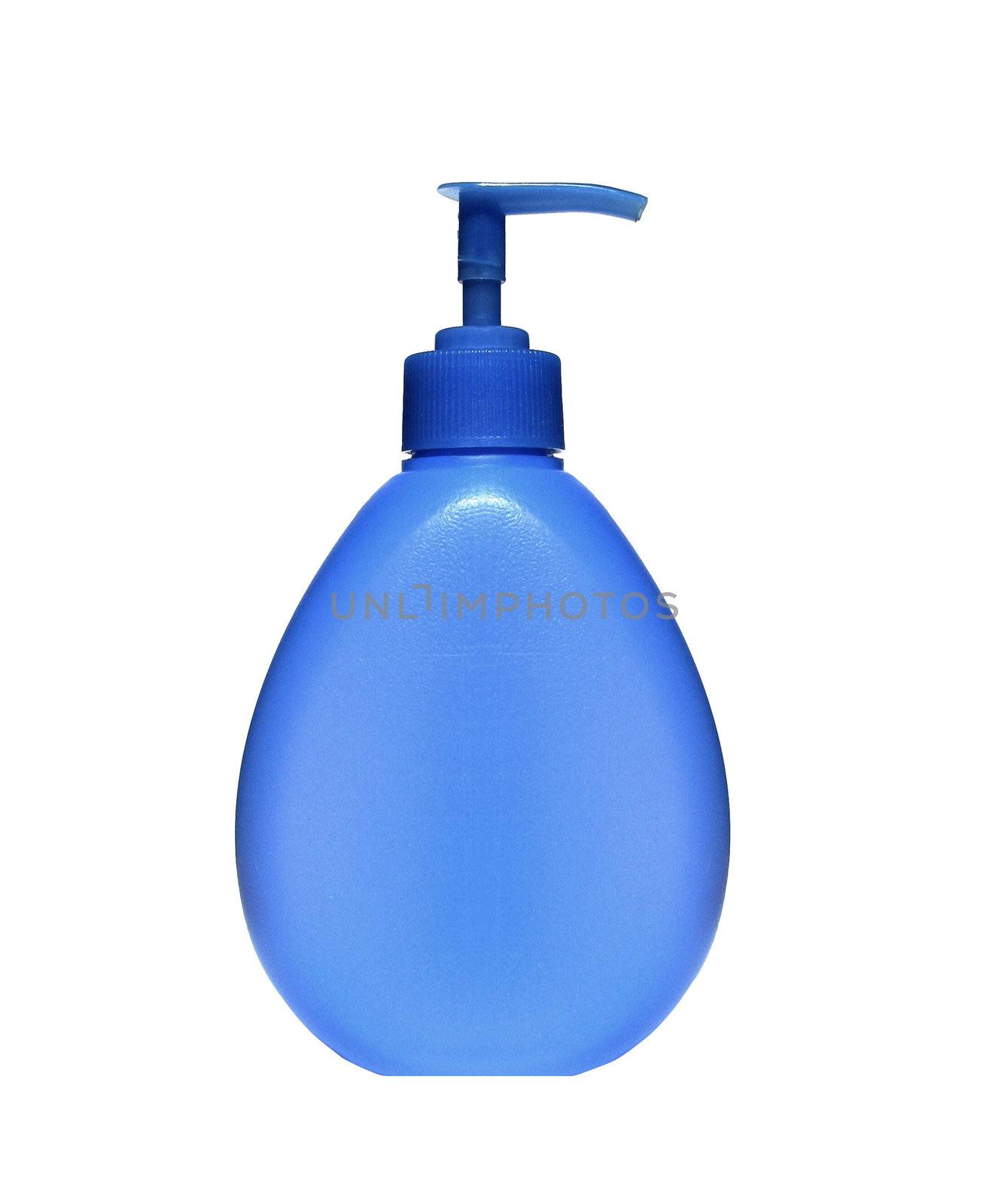 bottle of liquid soap isolated