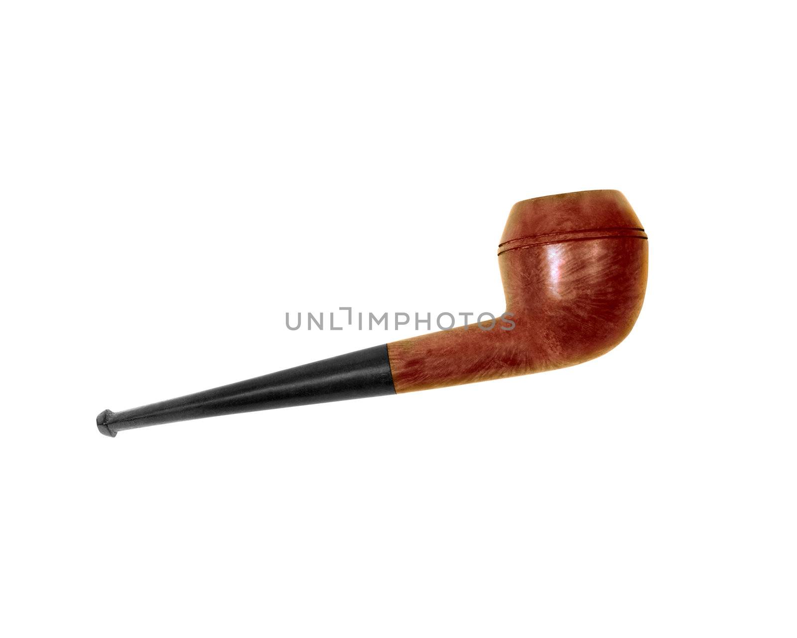 Tobacco pipe isolated on white