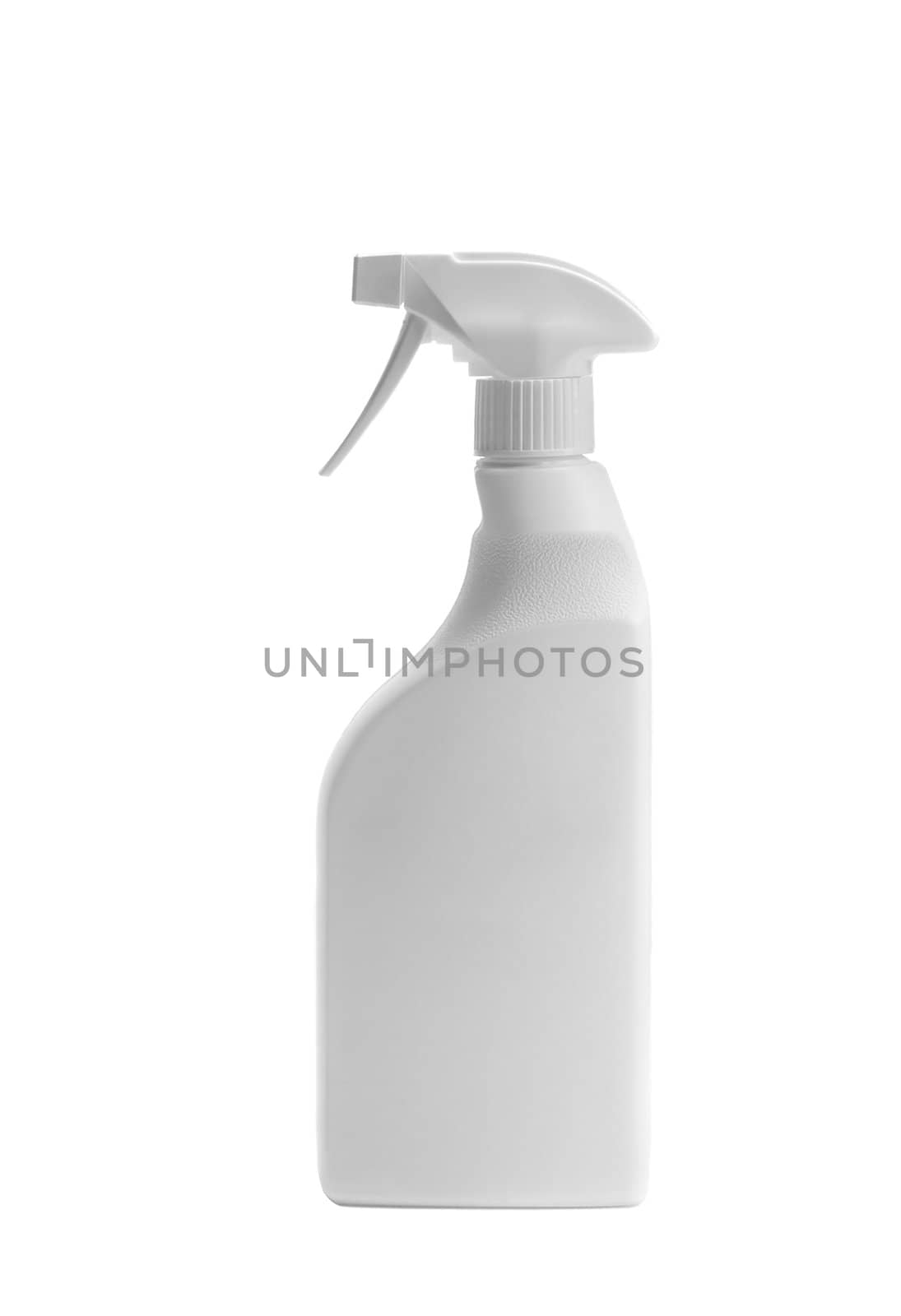 White Spray Bottle Isolated on White
