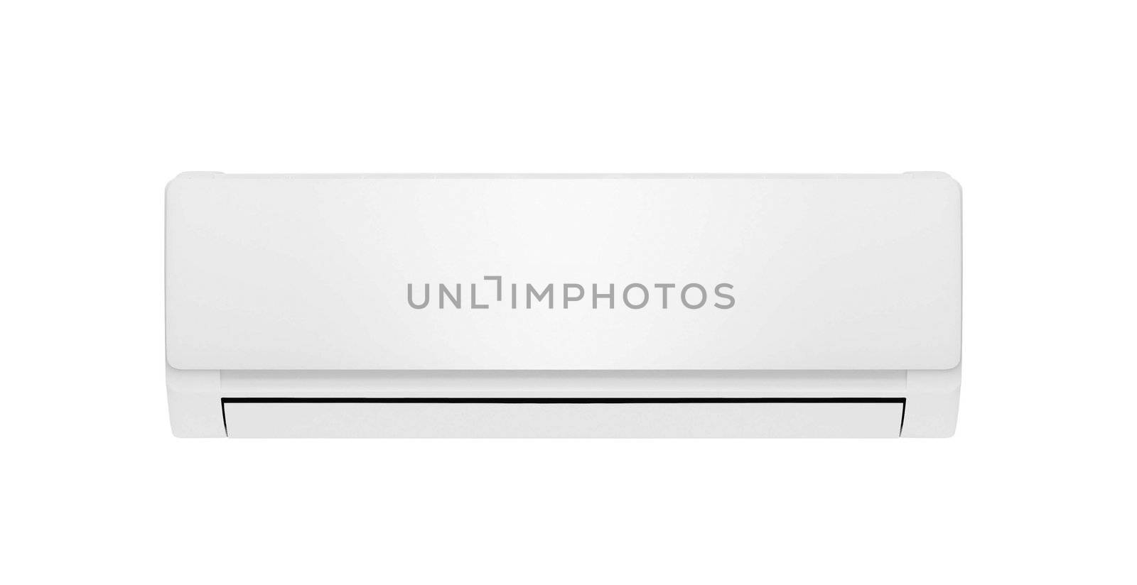 white air conditioner isolated on white background
