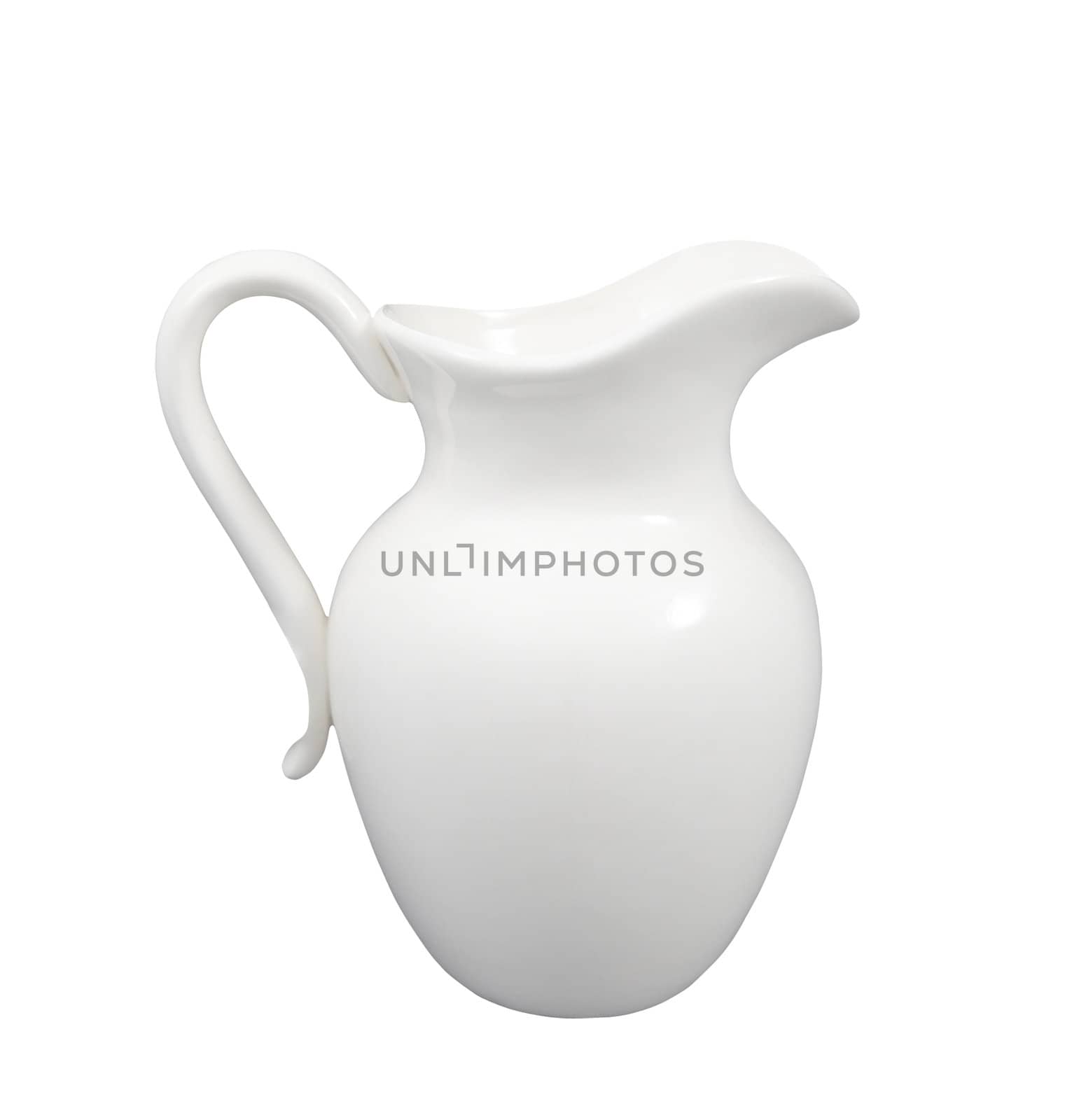 milk jar isolated