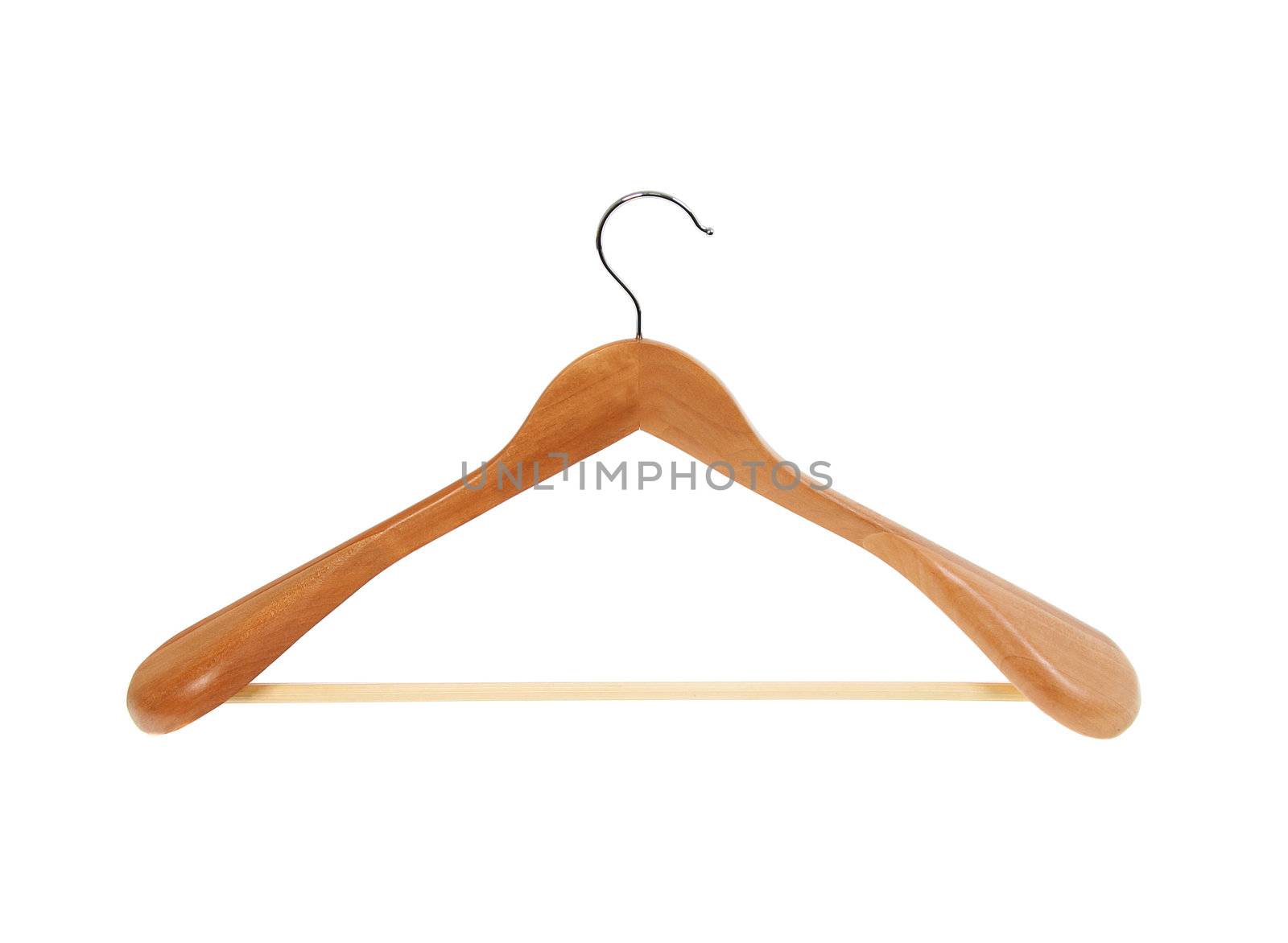 Coat hanger isolated on white