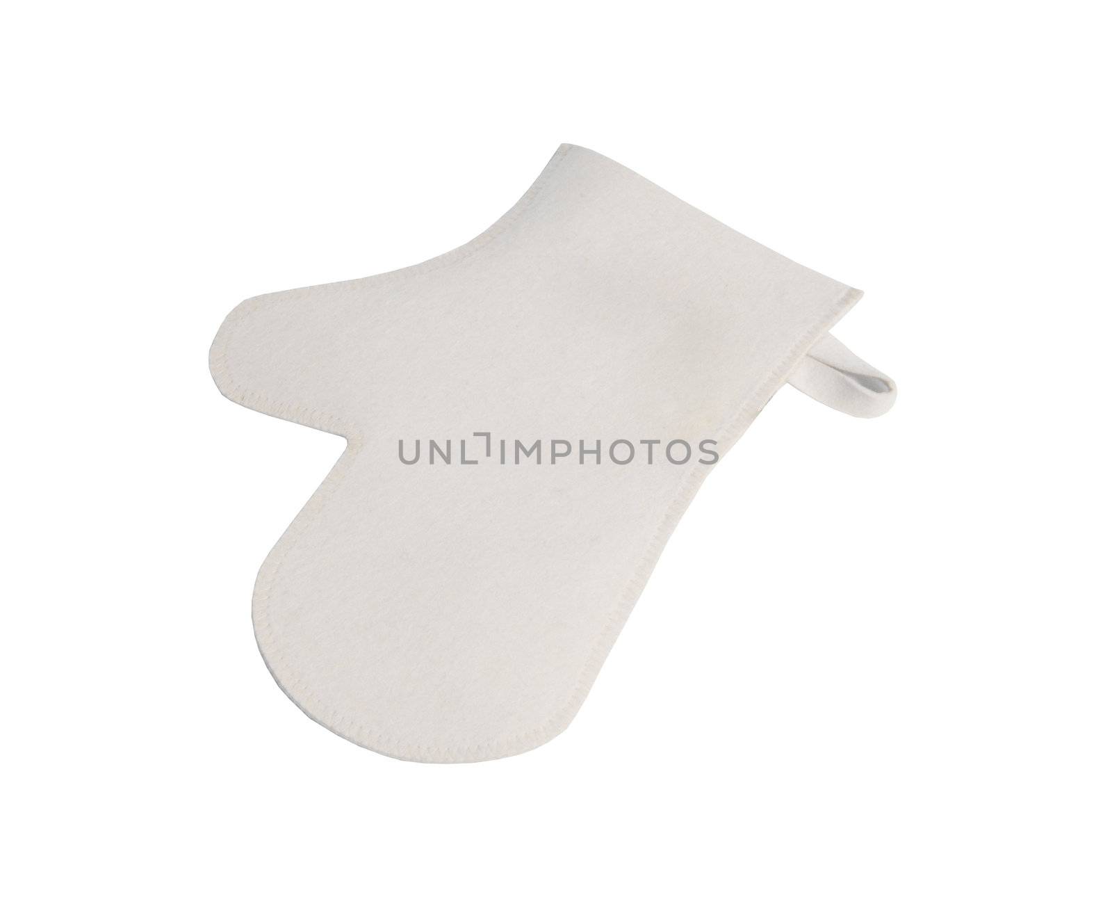 kitchen glove apron isolated on white background
