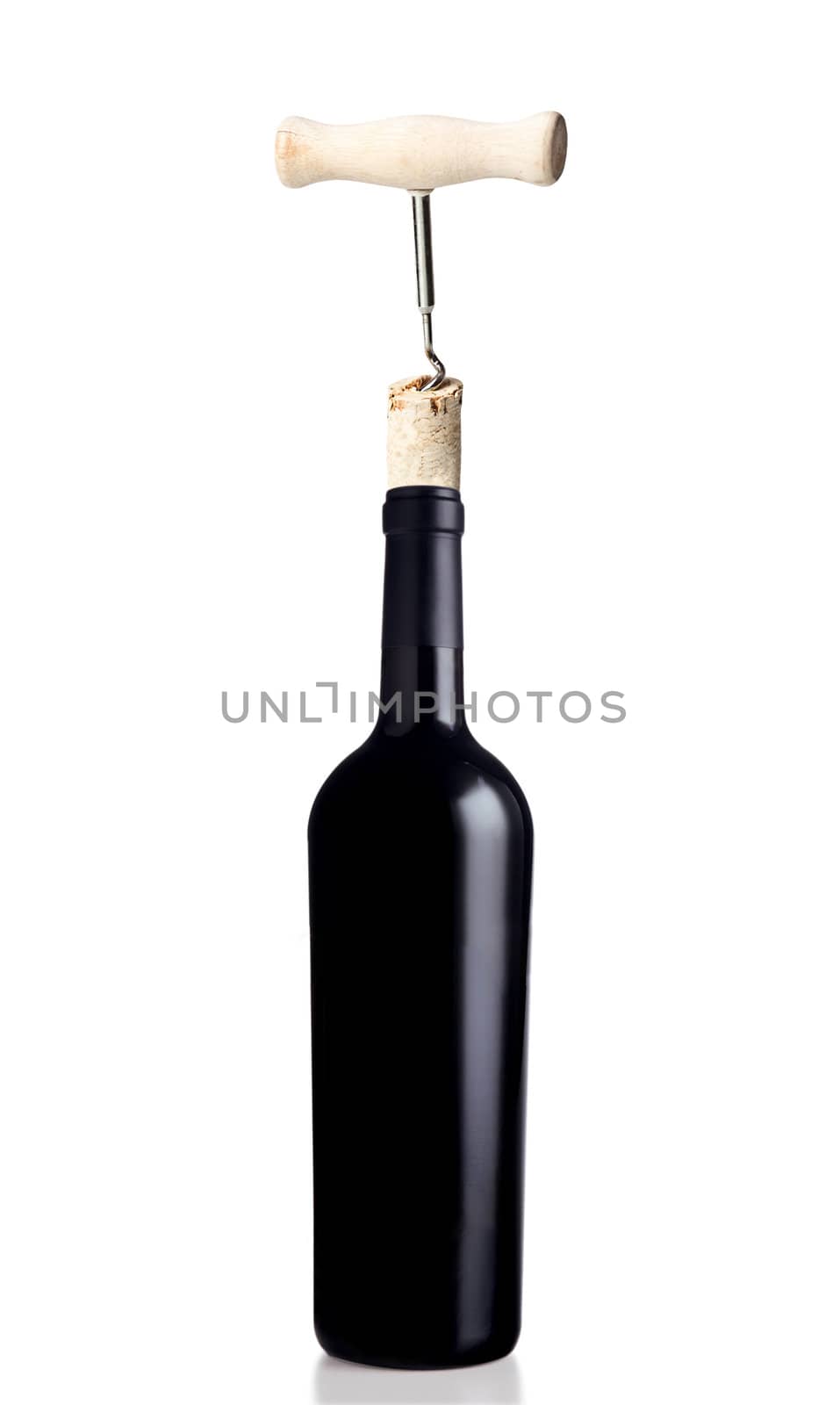 Opening bottle of wine