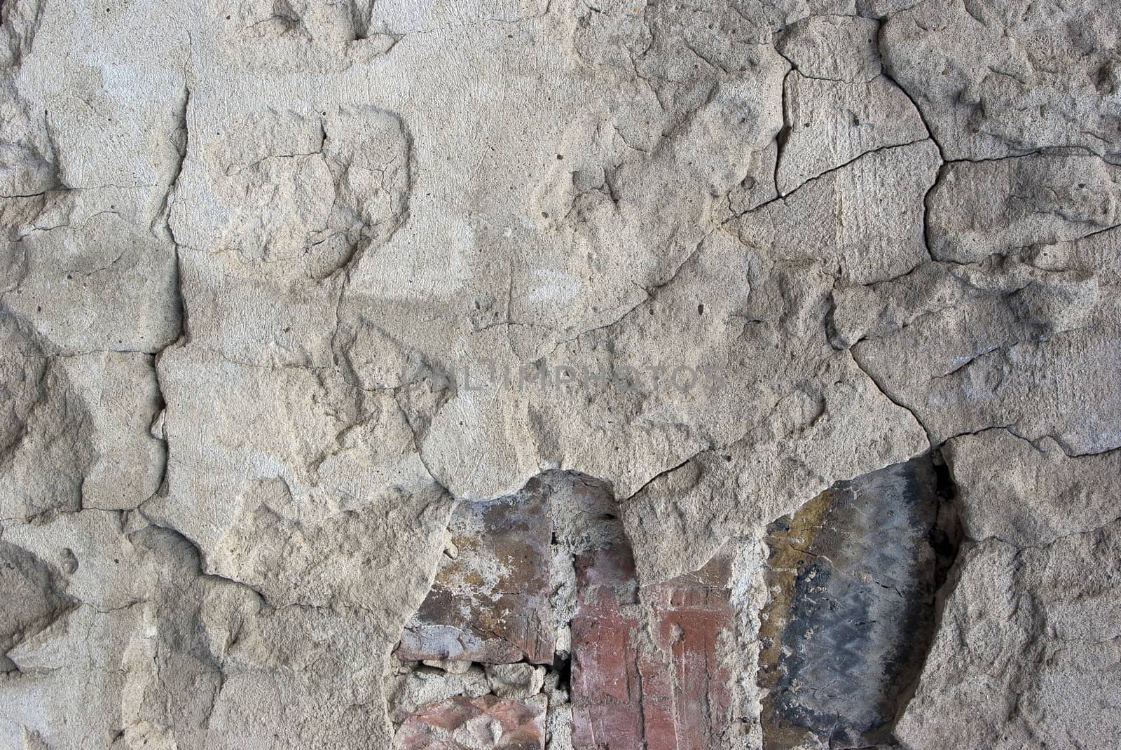 the old dirty gray concrete wall background