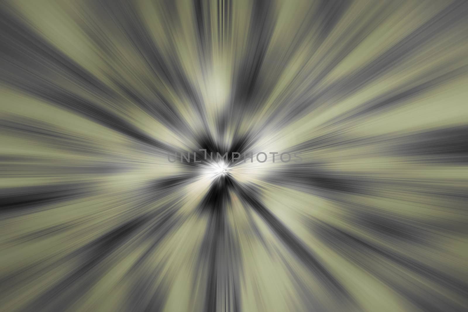   A star burst or lens flare over a black background. It also looks like an abstract illustration of the sun.
