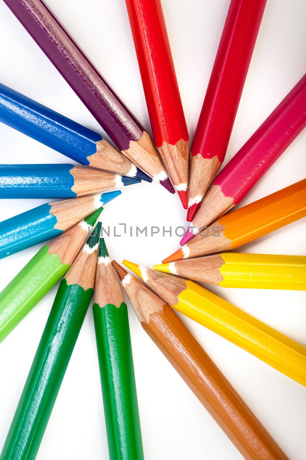 Colored Pencils Circle by Daniel_Wiedemann