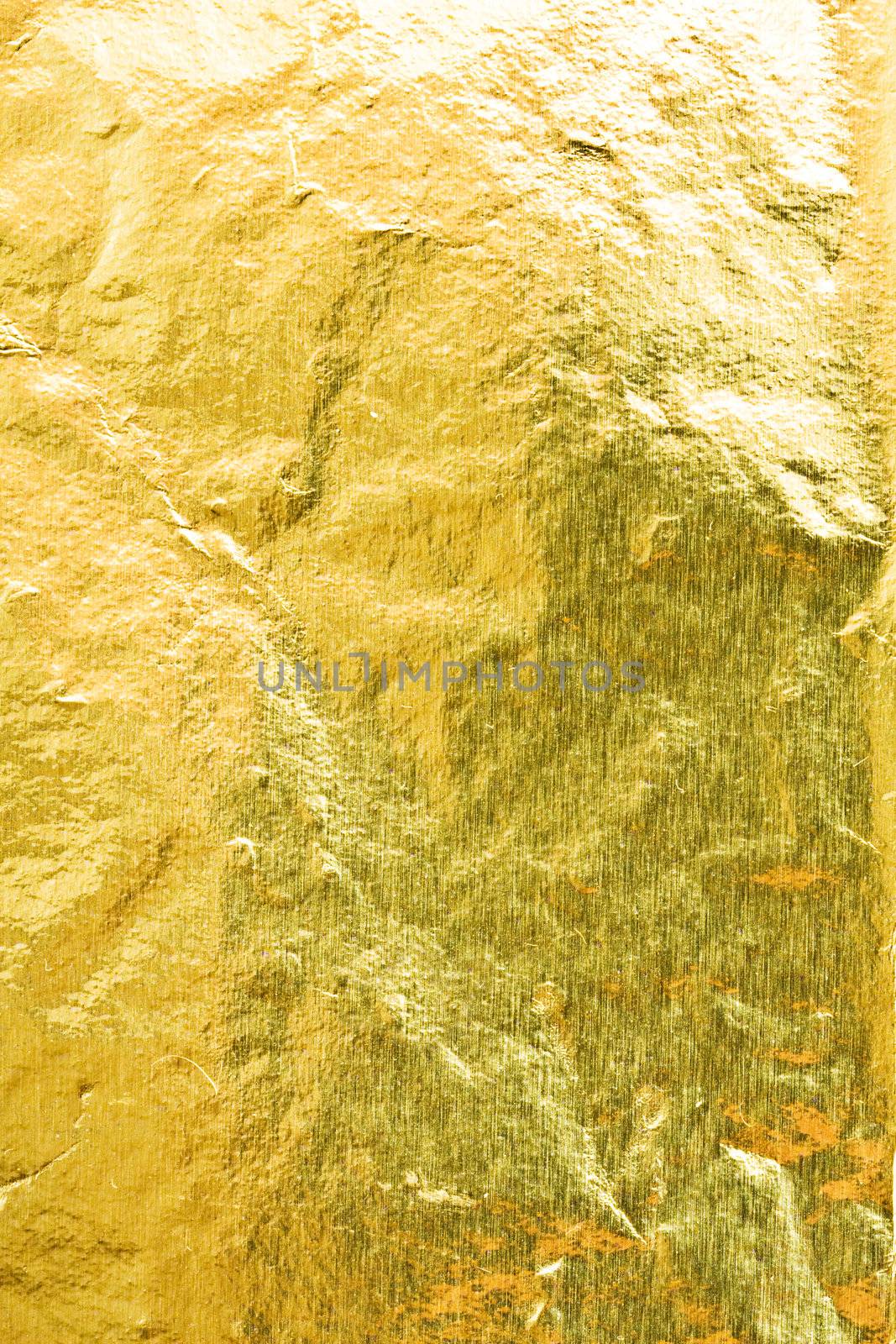 Golden foil abstract texture background