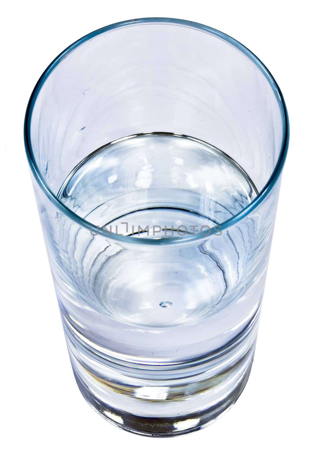 A glass of fresh and clear water