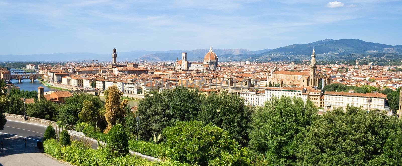 Beautiful panoramic view of Florence, Italy