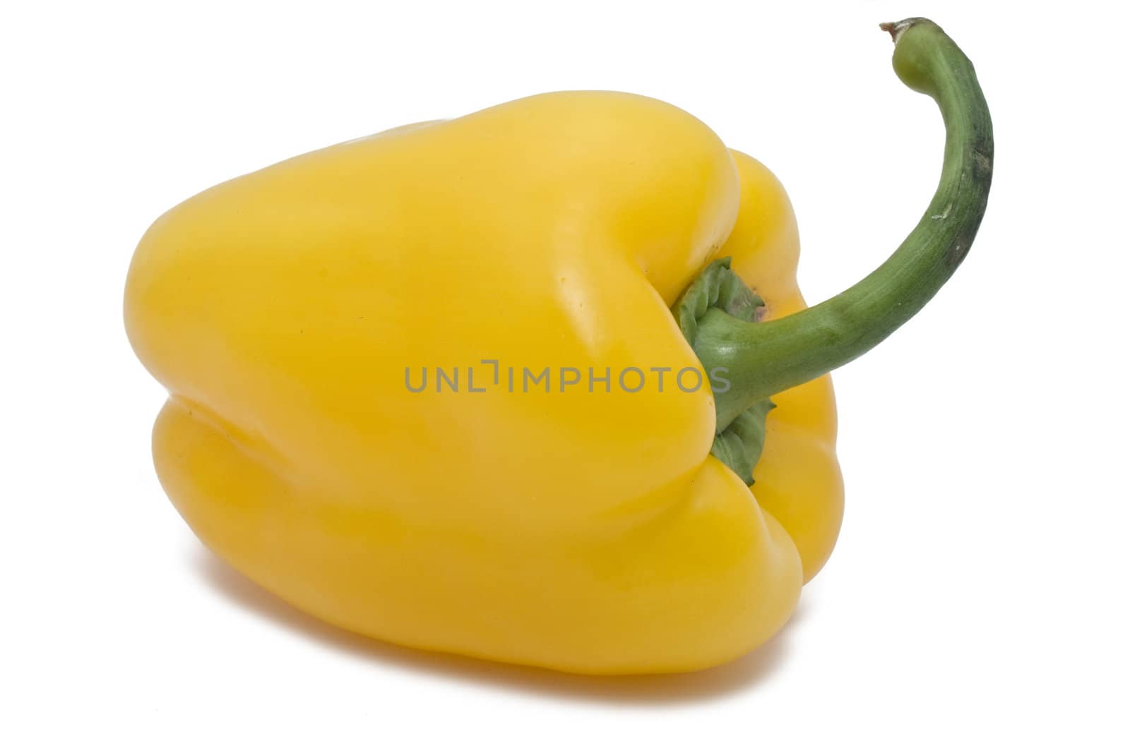 Juicy and sweet bell pepper  isolated on white background