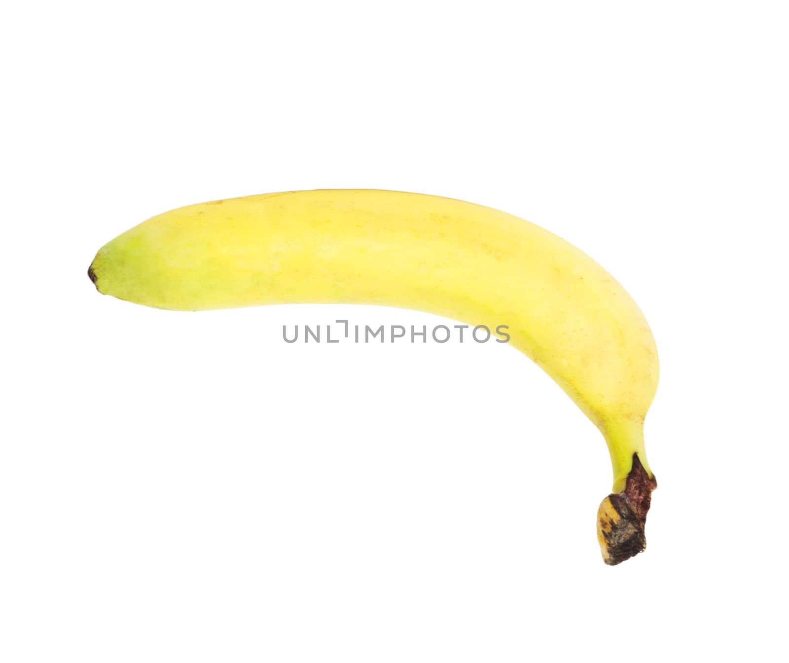 Ripe banana isolated on white background 