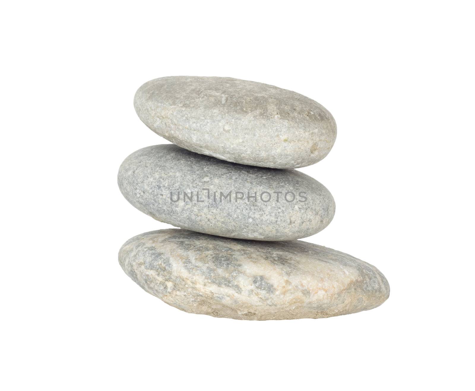 pile of stones isolated on white background  by schankz