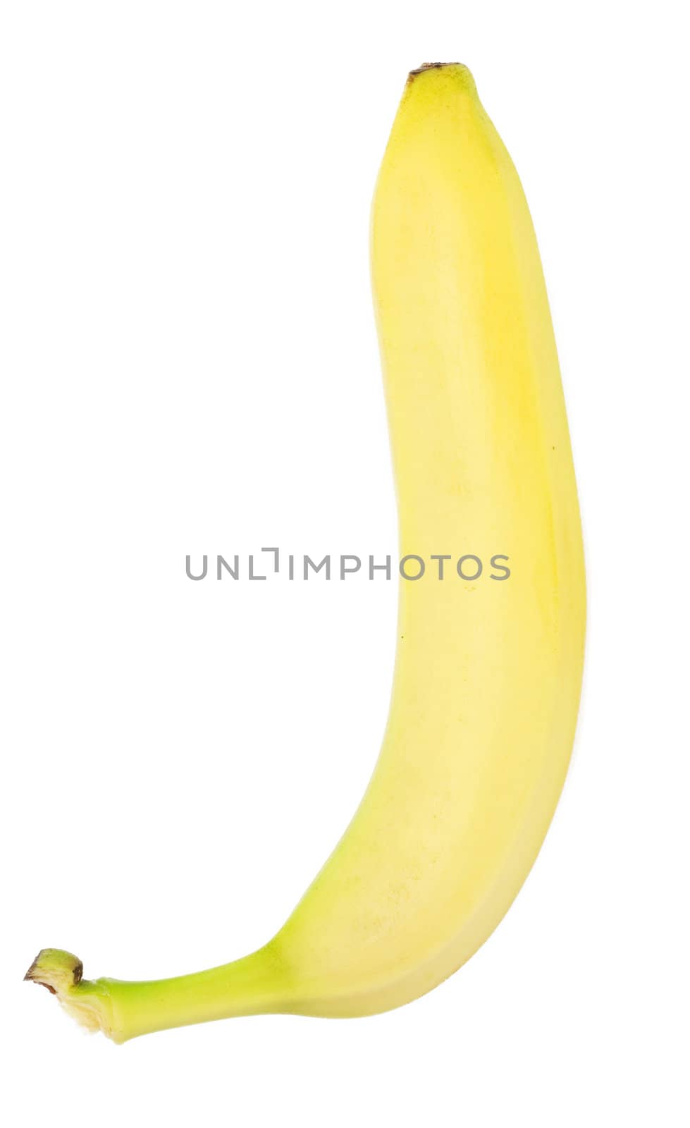 Ripe banana isolated on white background 