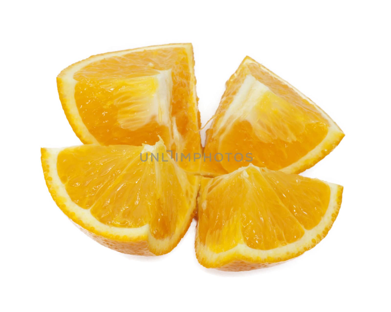 oranges isolated on white 