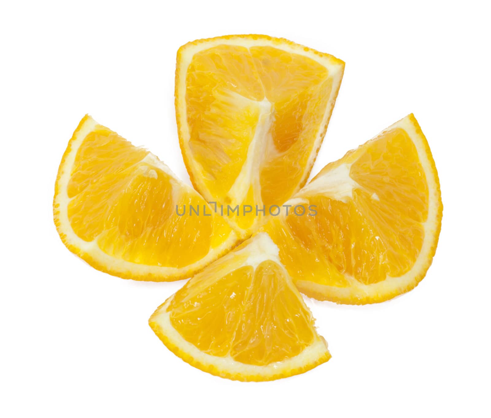 oranges isolated on white 