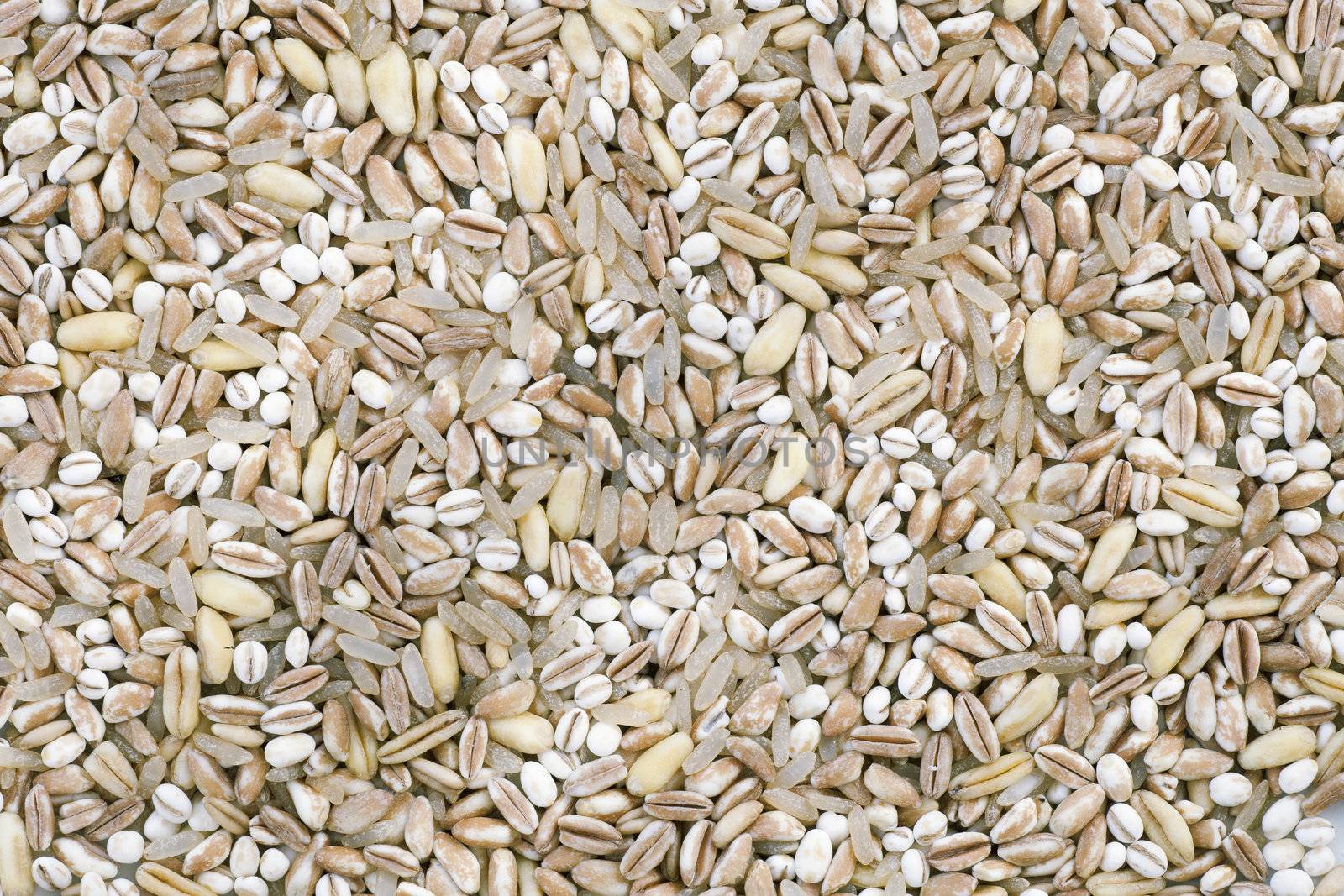 Mixed healthy grains texture or background.
