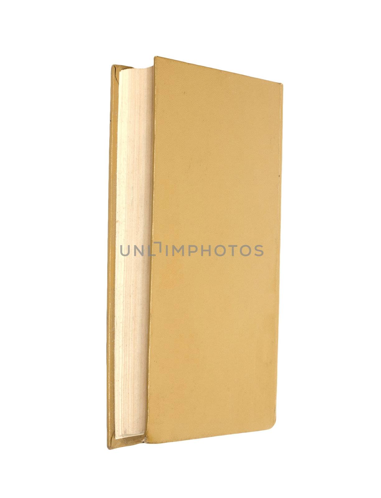 Yellow book isolated on white background 
