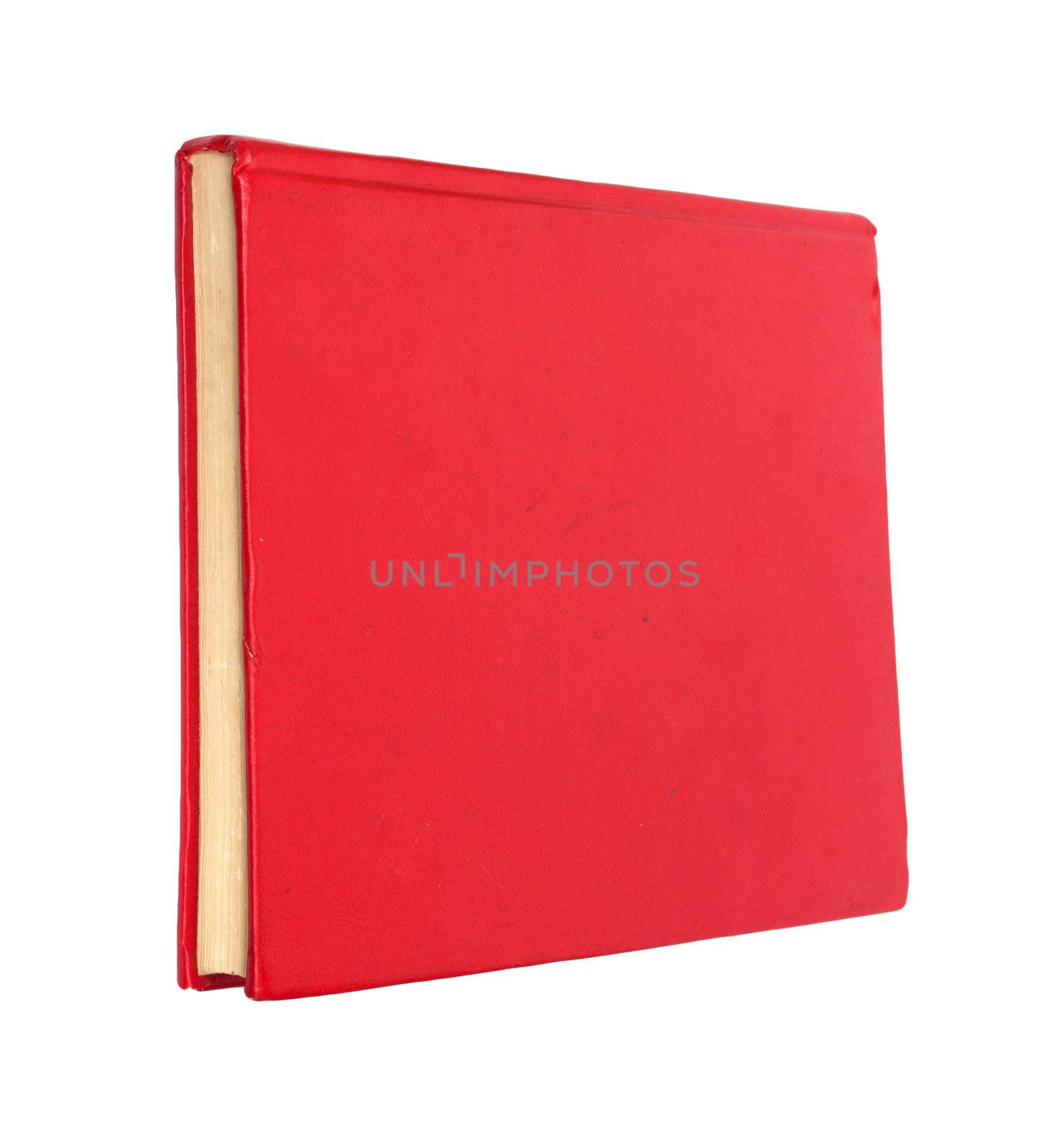 Red book isolated on white . Clean cover  by schankz