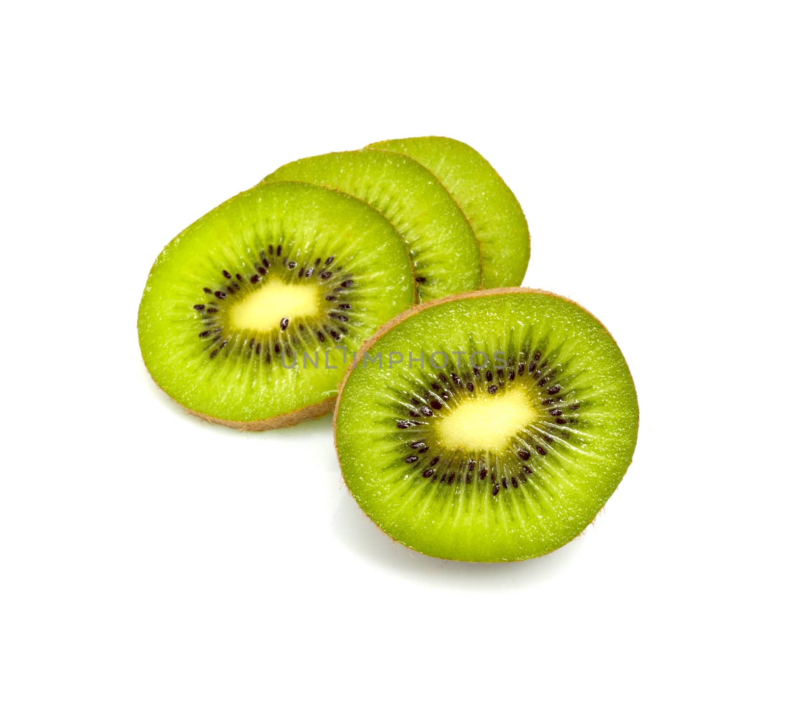 Kiwi Fruit Isolated on white background 