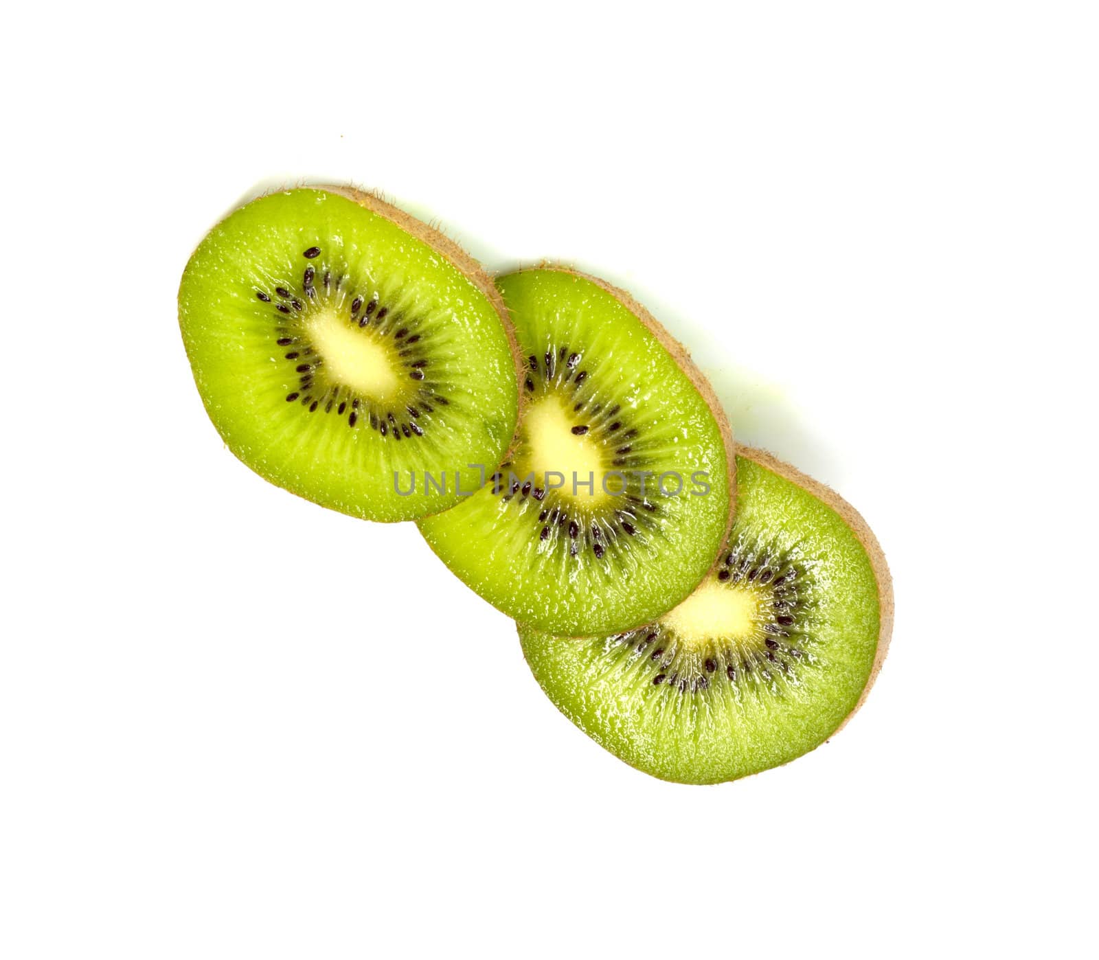 Kiwi Fruit Isolated on white background 