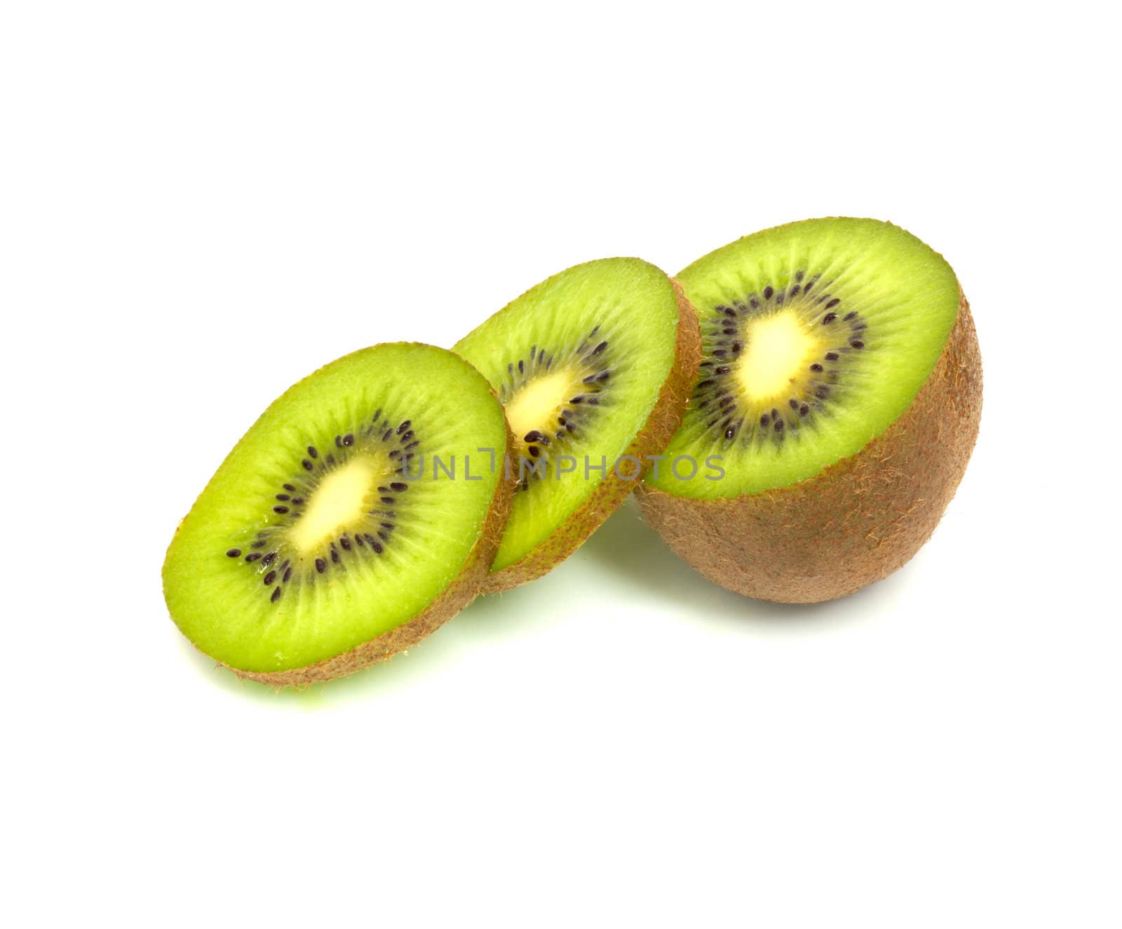 Kiwi Fruit Isolated on white background 