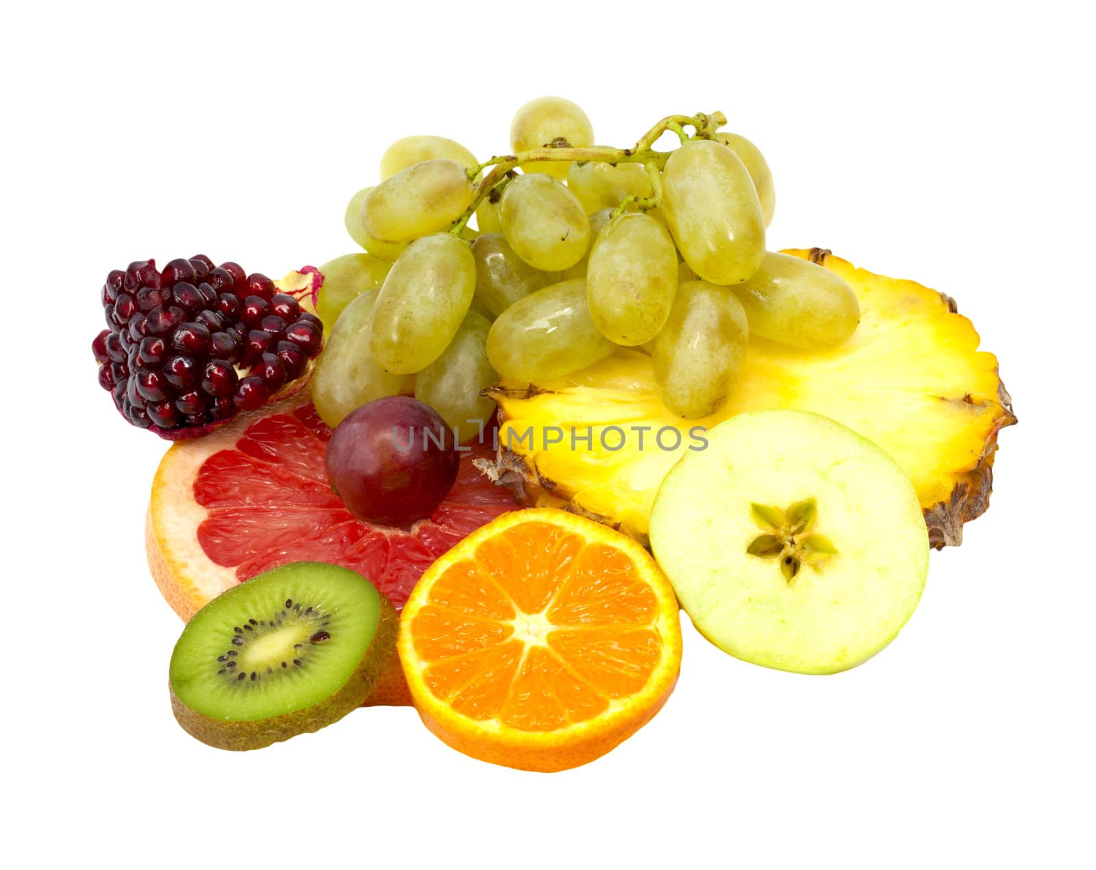 Ripe tropical fruits 