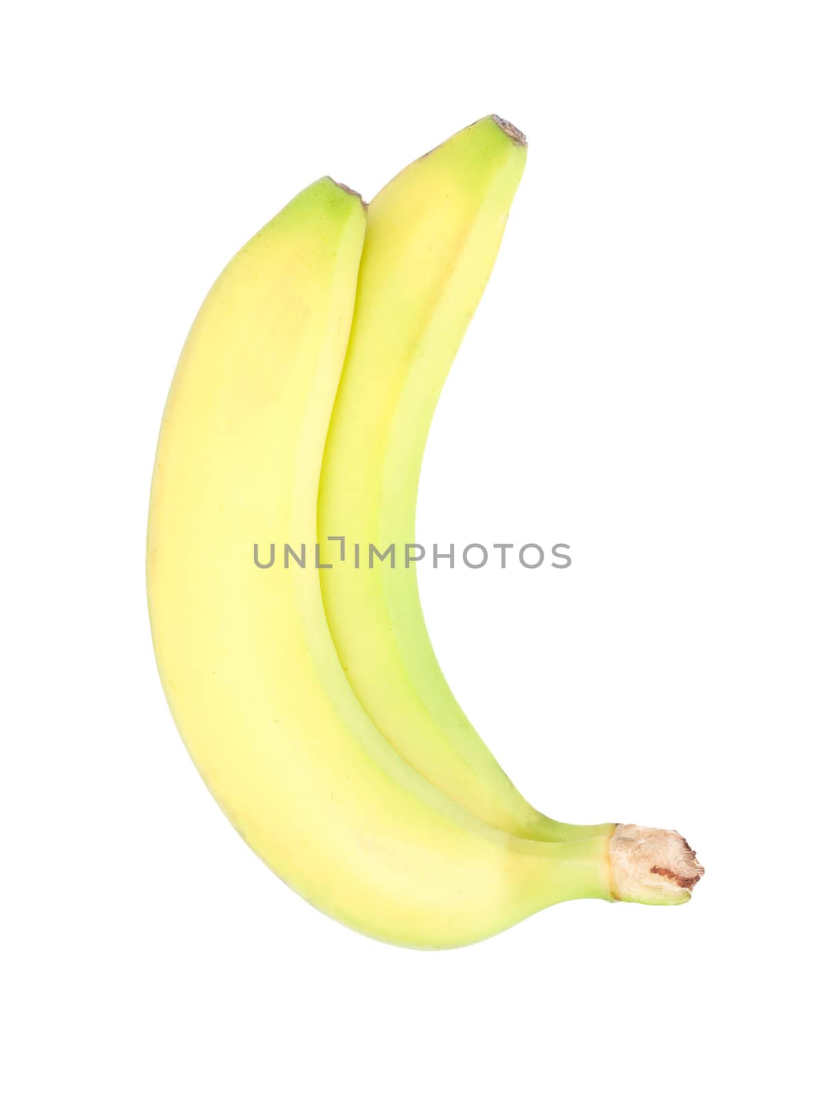 Bunch of bananas isolated on white background 
