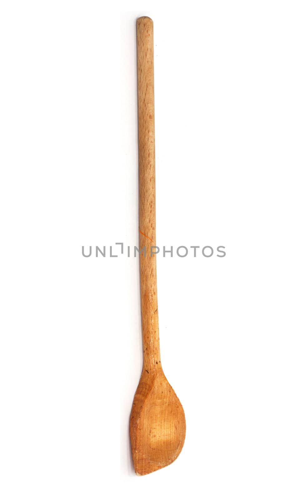 Wooden spoon, isolated 