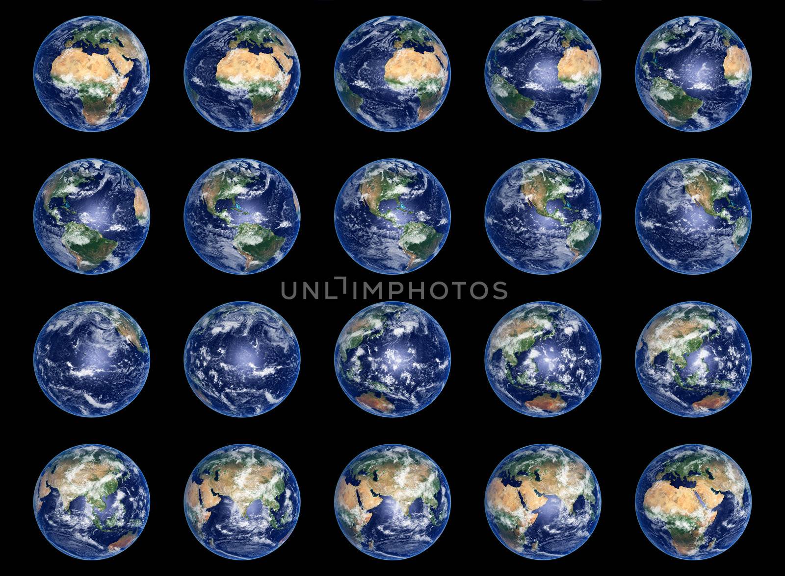 Big Earth Globes collection, high res pictures
