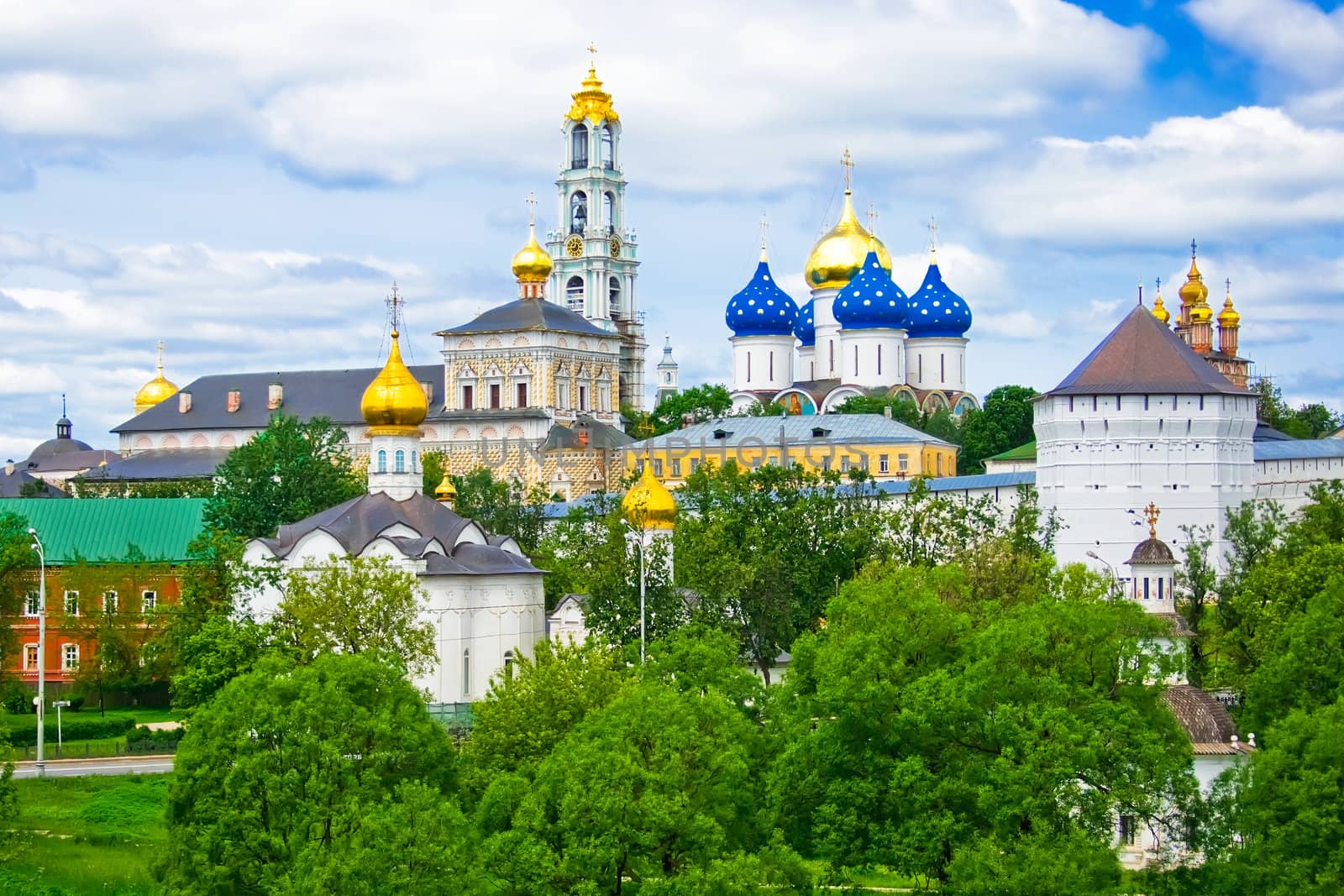 One of the greatest of Russian monasteries not far from Moscow