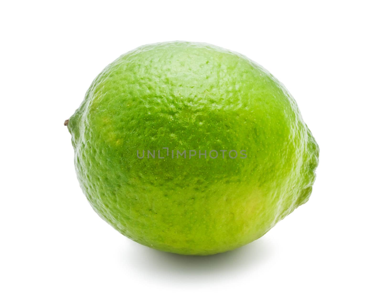Fresh lime isolated on white background