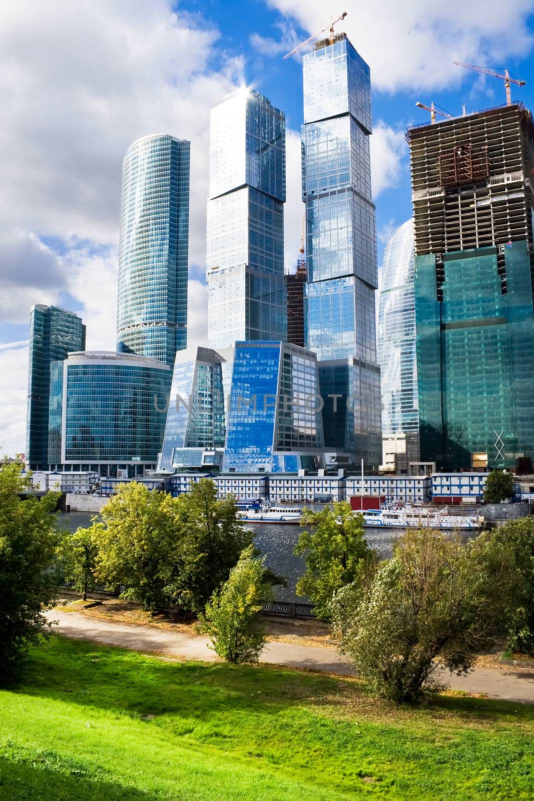 New international skyscrapers business cente construction